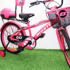 دوچرخه کودک Bonito سایز 20 مدل GO رنگ صورتی_اسباب بازی