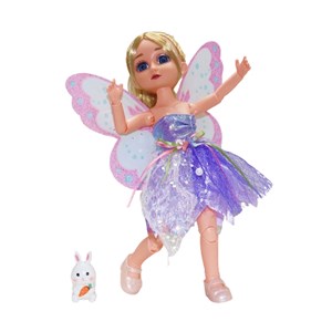 عروسک باربی تمام مفصلی 30 سانتی با لباس فرشته کد 161_اسباب بازی