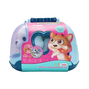 سگ خانگی به همراه قفس و وسایل آرایشی رنگ سفید کد 1059_اسباب بازی