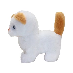 گربه خانگی به همراه قفس و وسایل آرایشی رنگ سفید کرم کد 1062_اسباب بازی