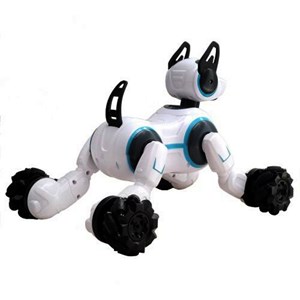 ربات اسباب بازی سگ هوشمند با دو کنترل دستی و مچی در سه رنگ مدل Stunt RC Robot Dog 666-800A