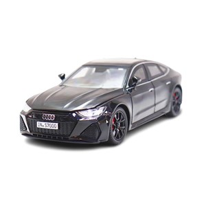 ماشین فلزی آئودی موزیکال با چراغ، کمک‌ فنر و درب‌ های بازشو رنگ مشکی_اسباب بازی