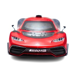 ماشین فلزی بنز موزیکال با چراغ، کمک‌ فنر و درب‌ های بازشو رنگ قرمز_اسباب بازی