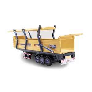 ماشین تریلی فلزی موزیکال با چراغ روشن و کانکس بازشو_اسباب بازی