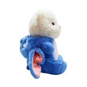 عروسک پولیشی اورجینال خرس کلاه دار آبی 26 سانتی_اسباب بازی