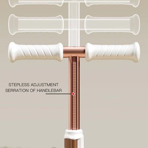 اسکوتر تاشو چراغدار با ترمز عقب و بدنه آلومینیومی رنگ صورتی_اسباب بازی