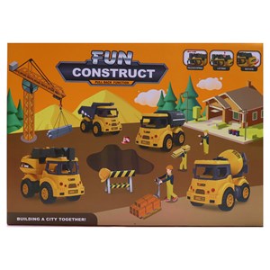 ماشین های اسباب بازی ساختمان سازی مجموعه 8 عددی مدل CONSTRUCT 168_اسباب بازی