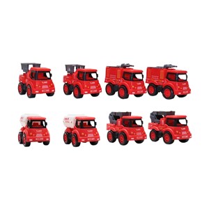 ماشین های اسباب بازی آتش نشانی مجموعه 8 عددی مدل FIRE TRUCK 168_اسباب بازی