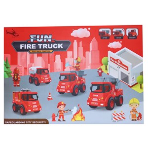 ماشین های اسباب بازی آتش نشانی مجموعه 8 عددی مدل FIRE TRUCK 168_اسباب بازی