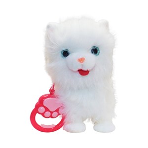 عروسک رباتیک گربه پشمالو موزیکال سنسور دار با دسته ی کنترلی رنگ سفید مدل 5535_اسباب بازی