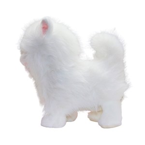 عروسک رباتیک گربه پشمالو موزیکال سنسور دار با دسته ی کنترلی رنگ سفید مدل 5535_اسباب بازی