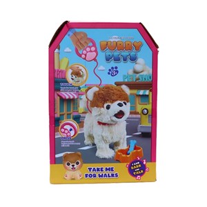 عروسک رباتیک گربه پشمالو موزیکال سنسور دار با دسته ی کنترلی رنگ سفید مدل 5535_اسباب بازی