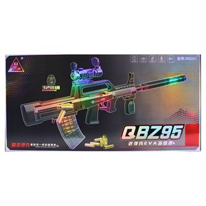 تفنگ اسباب بازی تک تیرانداز پوکه پران تیر اسفنجی با دوربین مدل QBZ95 D020_اسباب بازی