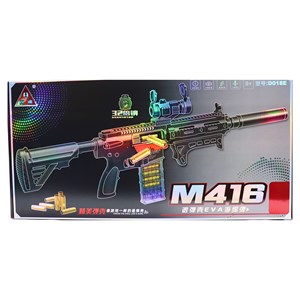 تفنگ اسباب بازی تک تیرانداز پوکه پران تیر اسفنجی با دوربین مدل M416 D018_اسباب بازی