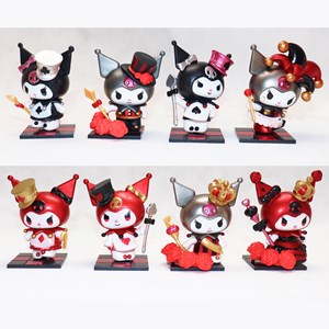 اکشن فیگور کرومی 7 سانتی مجموعه 8 عددی مدل YH1014 Kuromi_اسباب بازی