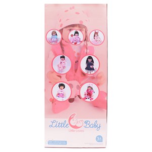 عروسک سیلیکونی دختر بچه 50 سانتی سخنگو با لباس زمستانی_اسباب بازی