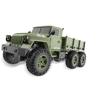  ماشین کنترلی کامیون نظامی مدل 1:10 Remote Control Army Truck Toy SL_008A_اسباب بازی