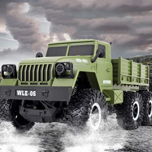  ماشین کنترلی کامیون نظامی مدل 1:10 Remote Control Army Truck Toy SL_008A_اسباب بازی