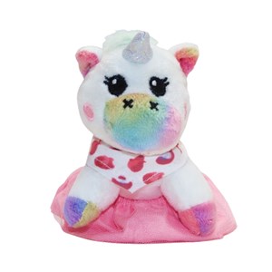 عروسک پولیشی اورجینال اسب تک‌ شاخ با 4 بچه_اسباب بازی