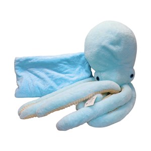 عروسک پولیشی اورجینال هشت پا پتو دار رنگ آبی_اسباب بازی