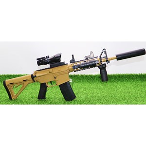 تفنگ اسباب‌ بازی شارژی تیر ژله‌ ای دو حالته با دوربین مدل 1801_اسباب بازی