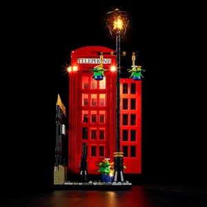 لگو کریتور تلفن قرمز لندن چراغدار 1460 قطعه مدل Red London Telephone Box 14607_اسباب بازی