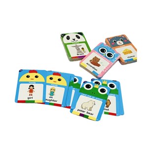 فلش کارت صوتی آموزشی با 112 کارت دو طرفه انگلیسی طرح گوزن مدل Smart Cartoon Card Reader 8804_اسباب بازی