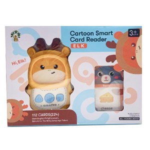 فلش کارت صوتی آموزشی با 112 کارت دو طرفه انگلیسی طرح گوزن مدل Smart Cartoon Card Reader 8804_اسباب بازی