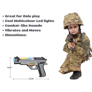 تفنگ اسباب بازی کلت موزیکال و چراغدار مدل Toy Gun 814_اسباب بازی