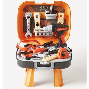 ست جعبه ابزار طرح چمدانی پایه دار 5 کاره مدل Tool Playset 778_اسباب بازی