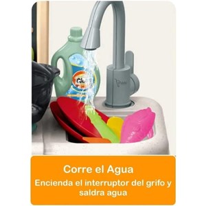 ست اسباب بازی آشپزخانه 64 تکه با بخار و سینک مدل Kitchen 922_اسباب بازی