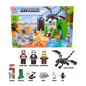لگو ماینکرافت 565 قطعه مدل Minecraft My World 1731_اسباب بازی