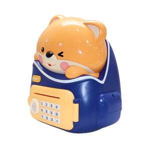 گاوصندوق اثر انگشتی رمز دار باتری خور طرح خرس مدل MINI BANK 33822_اسباب بازی