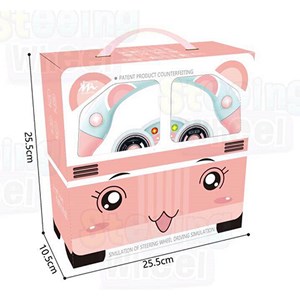 فرمان ماشین موزیکال مدل 1026 صورتی