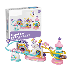 اسباب بازی پله و سرسره اسب تک شاخ موزیکال مدل 1026