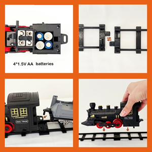 قطار اسباب بازی دودزا با ماشینهای راهسازی مدل 5518