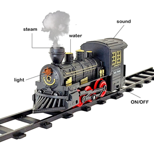 قطار اسباب بازی دودزا با ماشینهای راهسازی مدل 5518