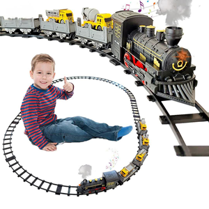 قطار اسباب بازی دودزا با ماشینهای راهسازی مدل 5518