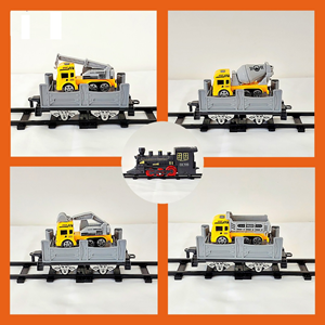 قطار اسباب بازی دودزا با ماشینهای راهسازی مدل 5518