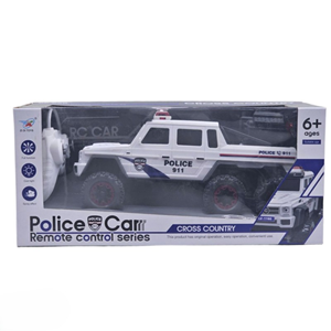 ماشین کنترلی پلیس 6 چرخ سفید مدل 500