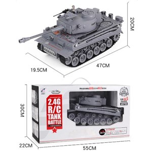 ماشین کنترلی شارژی تانک نظامی تیر پرتاب کن دودزا 1:18 مدل Tank Remote Control LCF 789-3_اسباب بازی