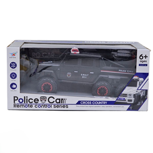 ماشین کنترلی پلیس 6 چرخ مشکی مدل 500