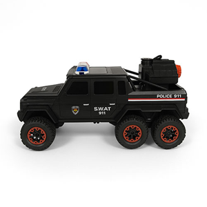 ماشین کنترلی پلیس 6 چرخ مشکی مدل 500