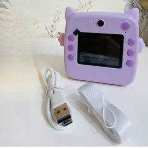 دوربین عکاسی کودک با چاپ فوری طرح گربه