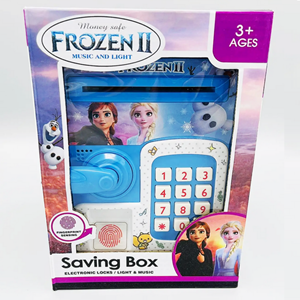 گاوصندوق اثر انگشتی رمز دار باتری خور طرح فروزن مدل 3002