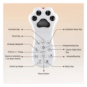 ربات کنترلی گربه رنگ سفید مدل K48