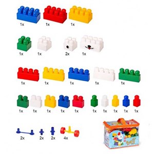 لگو آجره 33 قطعه کیفی با فرزندان_اسباب بازی