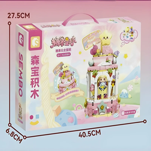 لگو کیک تولد چراغدار پرنسس مدل 615084