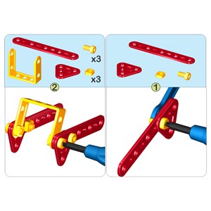 اسباب بازی ساختنی مکانیک کوچولو 55 قطعه مدل 1105 نادر تویز NADERTOYS