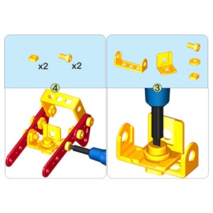 اسباب بازی ساختنی مکانیک کوچولو 55 قطعه مدل 1105 نادر تویز NADERTOYS